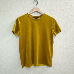Forever 21 Golden Velvet Top Small